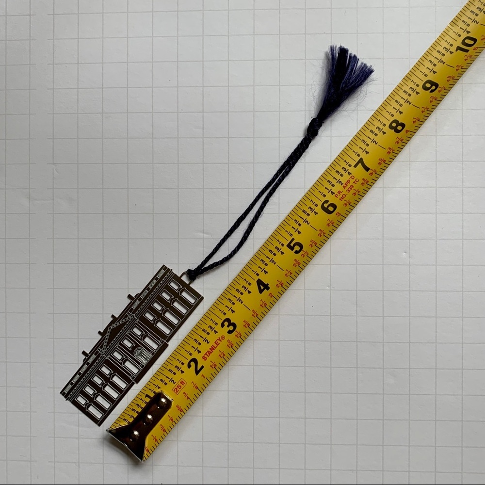 THE WHITE HOUSE Silver Tone Bookmark Tassle Washington D.C. Reading Books - Picture 5 of 9